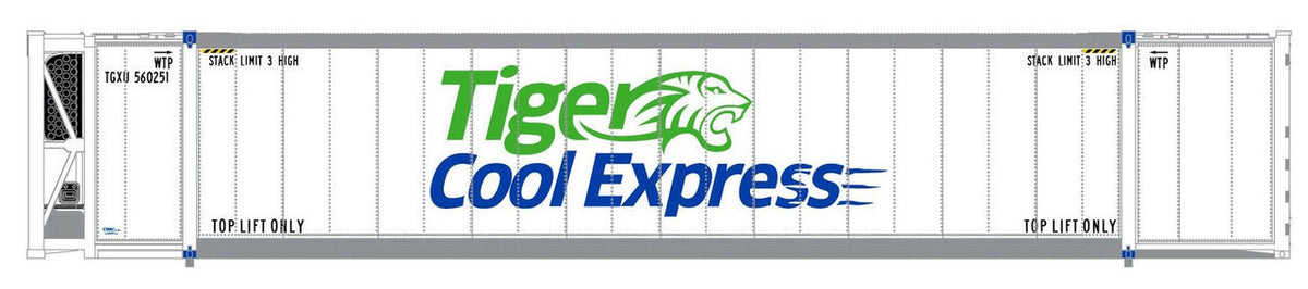 ScaleTrains Operator N SXT11783 CIMC 53' Reefer Container Tiger Cool Express TGXU #560422