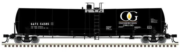 Atlas Master N 50006175 Trinity 25,500-Gallon Tank Car Owensboro Grain GATX #54553