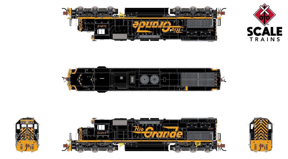 ScaleTrains Rivet Counter N SXT39606 DCC Ready EMD SD40T-2 Rio Grande 'As Delivered w/Gyralite' D&RGW #5394