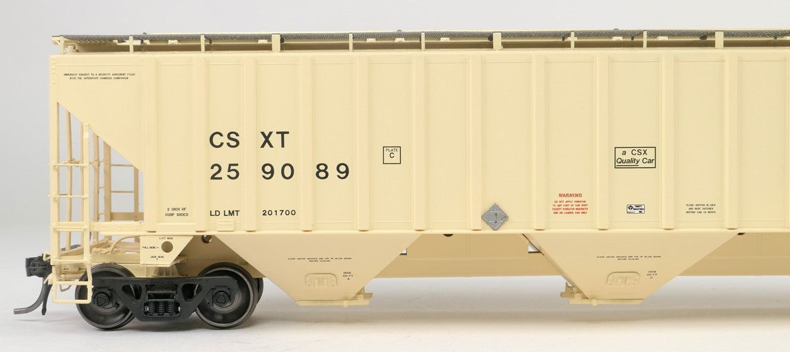 Tangent Scale Models HO 36010-11 Trinity Industries Inc 4750CuFt Covered Hopper CSX 'Delivery 10-1988' CSXT #259165