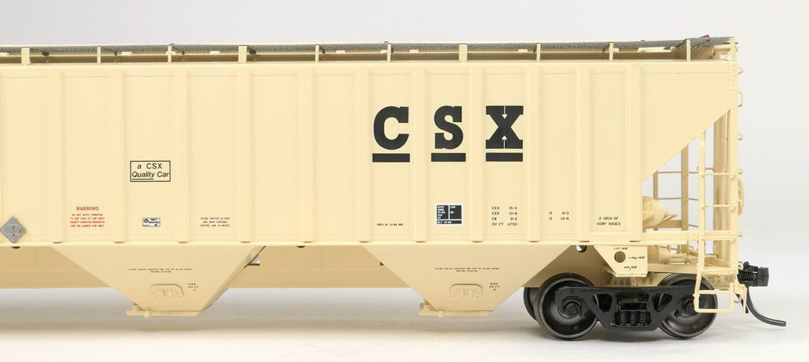 Tangent Scale Models HO 36010-13 Trinity Industries Inc 4750CuFt Covered Hopper CSX 'Delivery 10-1988' CSXT #259262