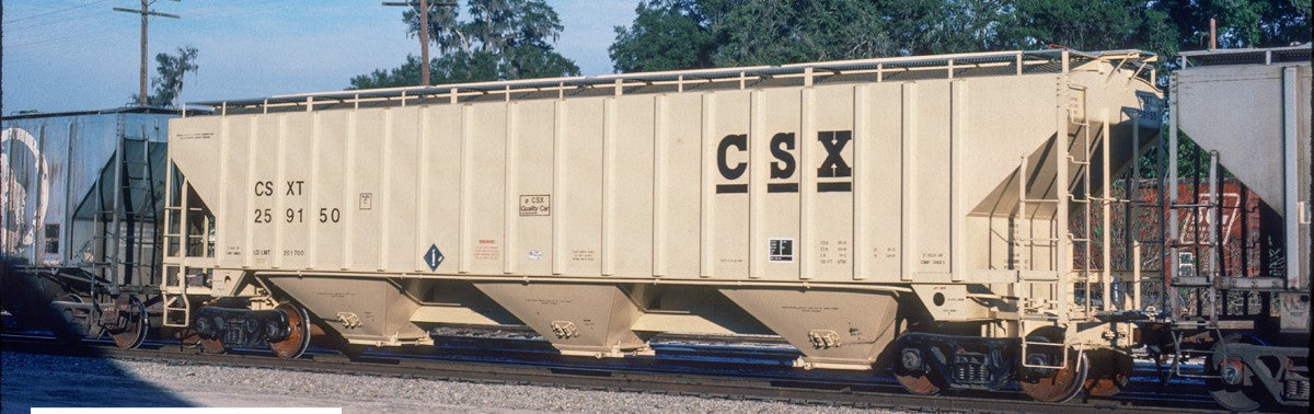 Tangent Scale Models HO 36010-16 Trinity Industries Inc 4750CuFt Covered Hopper CSX 'Delivery 10-1988' CSXT #259276