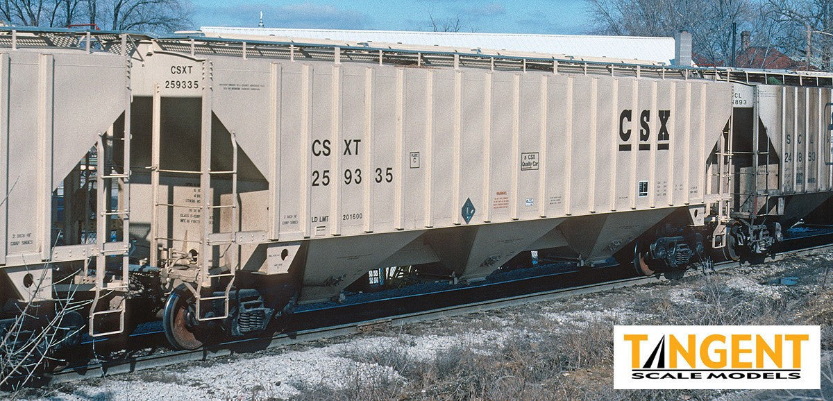 Tangent Scale Models HO 36010-19 Trinity Industries Inc 4750CuFt Covered Hopper CSX 'Delivery 10-1988' CSXT #259310