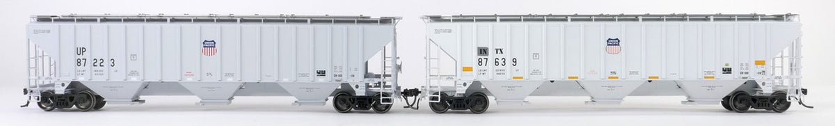 Tangent Scale Models HO 36012-09 Trinity Industries Inc 4750CuFt Covered Hopper Union Pacific 'Delivery Gray 10-1993' UP #87277