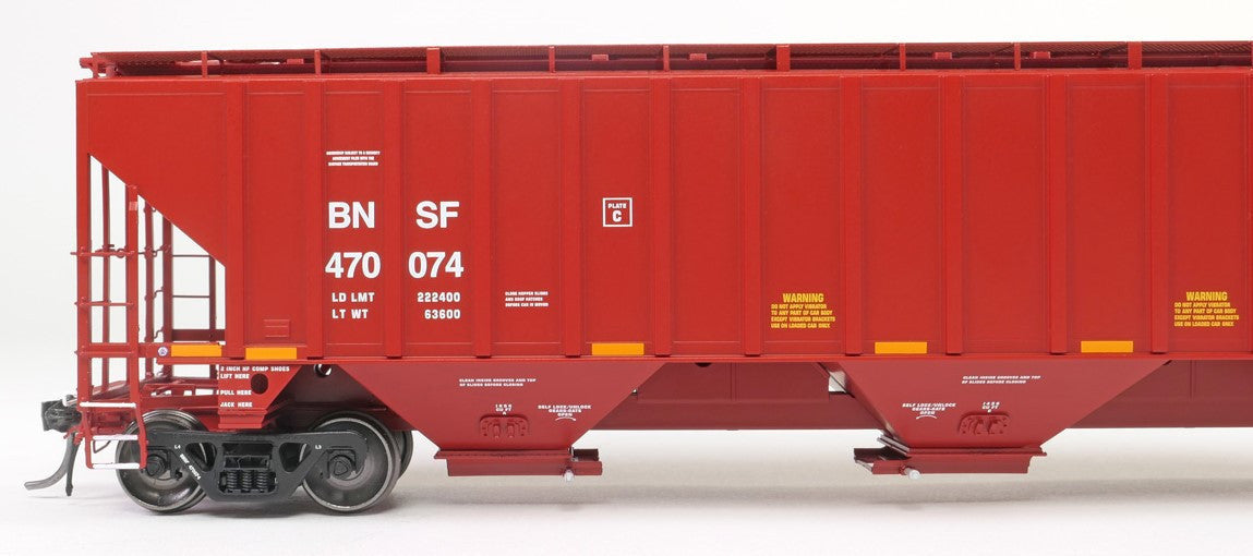 Tangent Scale Models HO 36015-06 Trinity Industries Inc 4750CuFt Covered Hopper BNSF 'Large Swoosh 2005' BNSF #470083
