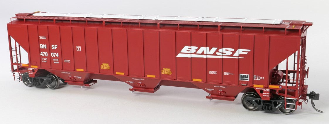 Tangent Scale Models HO 36015-06 Trinity Industries Inc 4750CuFt Covered Hopper BNSF 'Large Swoosh 2005' BNSF #470083