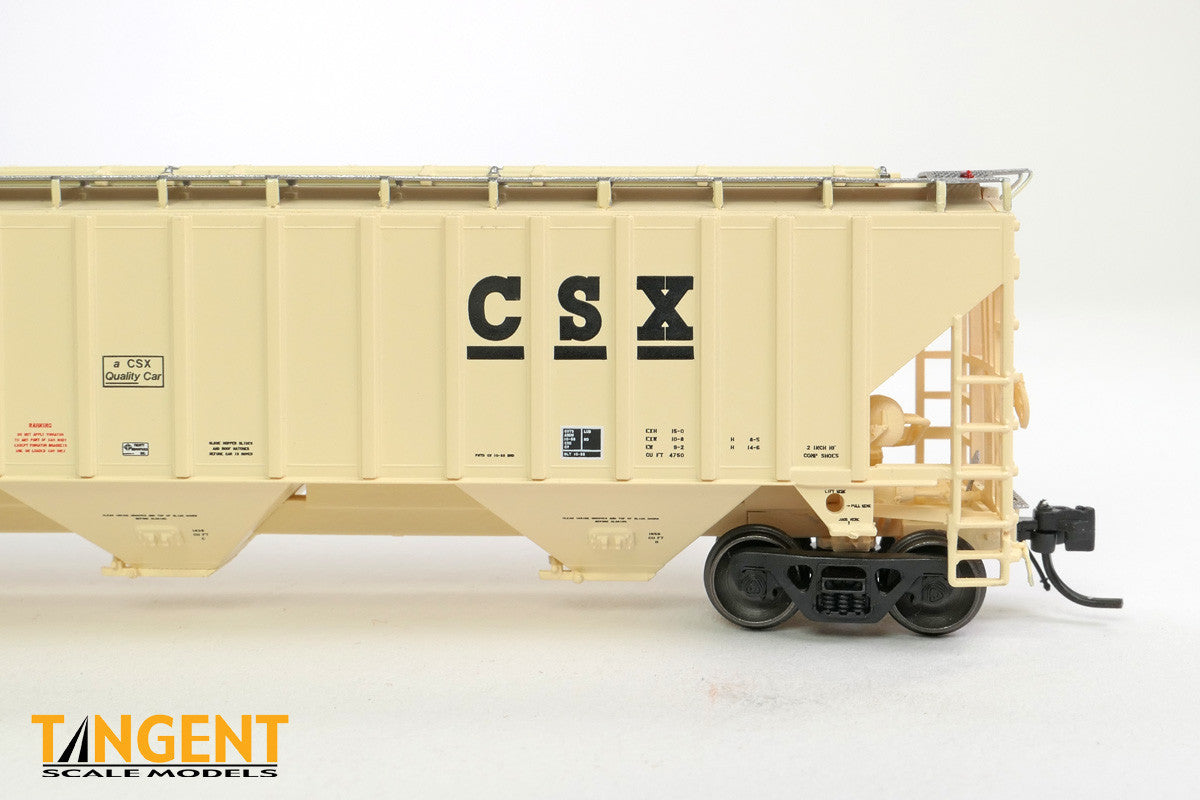 Tangent Scale Models N 81010-17 Trinity Industries Inc 4750CuFt Covered Hopper CSX 'Delivery 10-1988' CSXT #259293