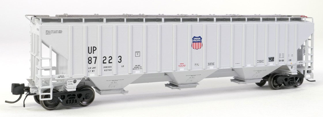 Tangent Scale Models N 81012-03 Trinity Industries Inc 4750CuFt Covered Hopper Union Pacific 'Delivery Gray 10-1993' UP #87223