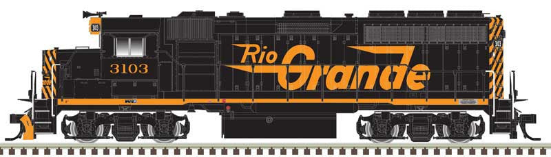 Atlas Master Gold Series HO 10004251 DCC/ESU LokSound V5 Equipped EMD GP40-2 Locomotive Denver & Rio Grande Western D&RGW #3107