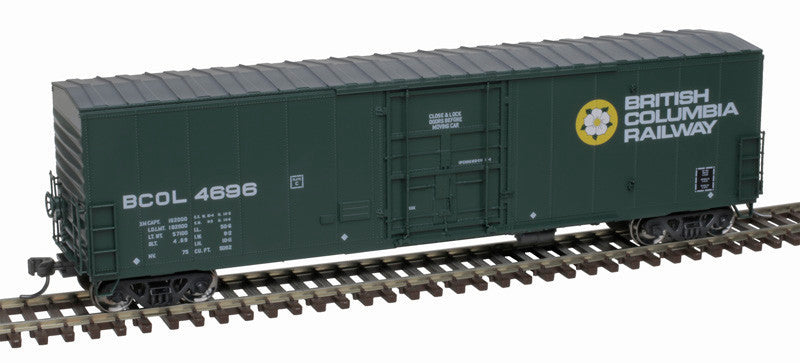 Atlas HO 20006536 NSC 50' Newsprint Plug-Door Boxcar British Columbia Railway 'Dogwood Logo' BCOL #4698