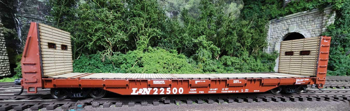 State Tool & Die HO 661-723 Bulkhead Flatcar Louisville & Nashville L&N #225515 - Kit