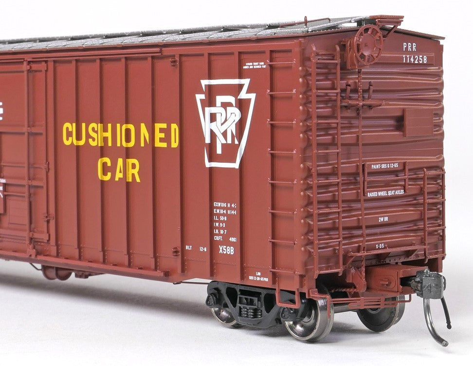 Tangent Scale Models HO 14026-03 PRR Shops X58 Plug Door Boxcar Pennsylvania Railroad 'Delivery 12-1965 X58B SL' PRR #114260