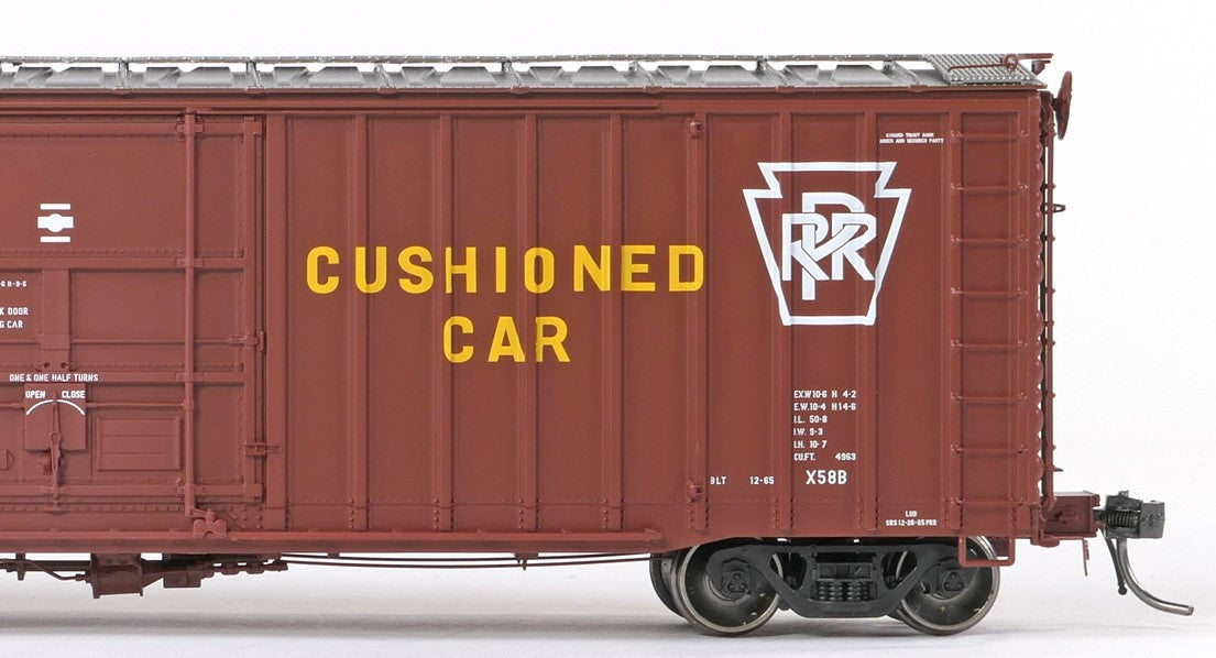 Tangent Scale Models HO 14026-03 PRR Shops X58 Plug Door Boxcar Pennsylvania Railroad 'Delivery 12-1965 X58B SL' PRR #114260