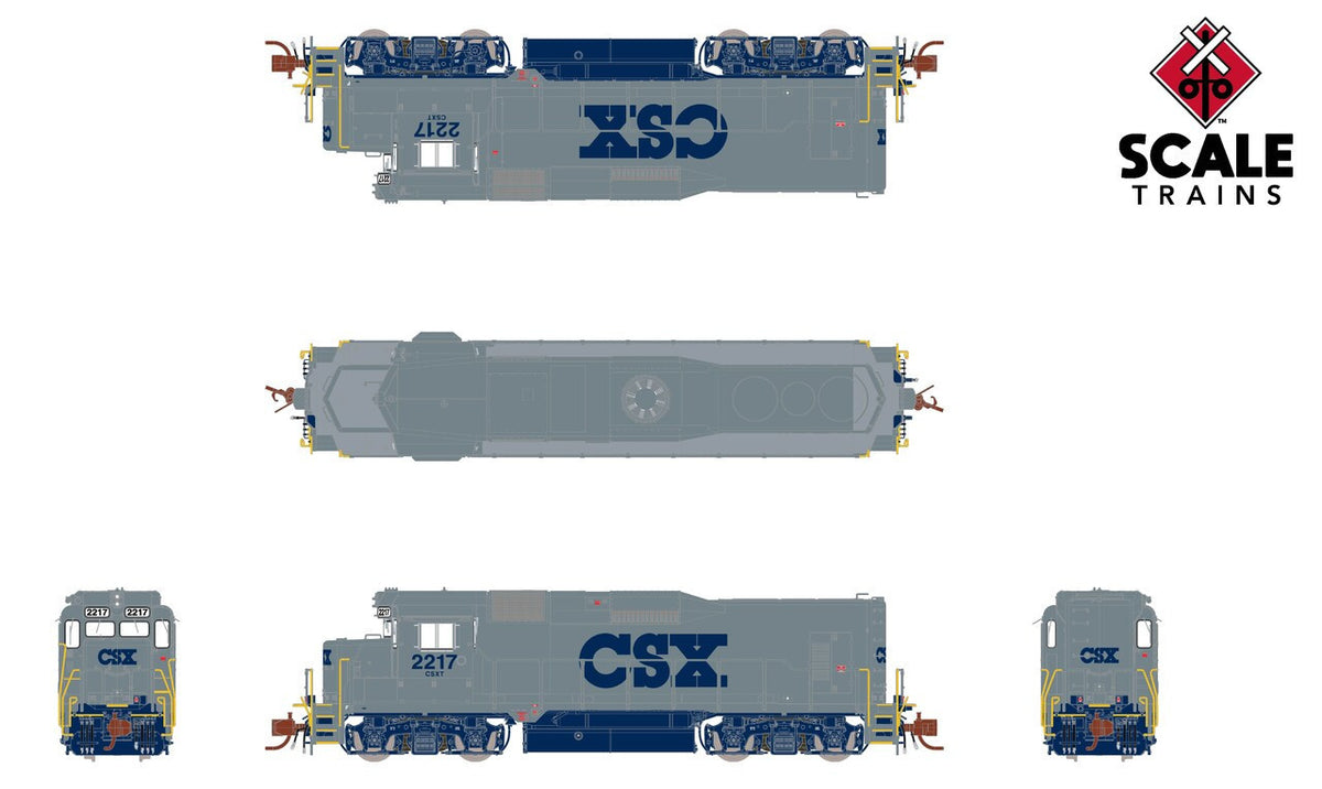 ScaleTrains Rivet Counter N SXT39954 DCC Ready EMD GP30 RDMT Road Slug CSX/Stealth “G" Scheme CSXT #2225