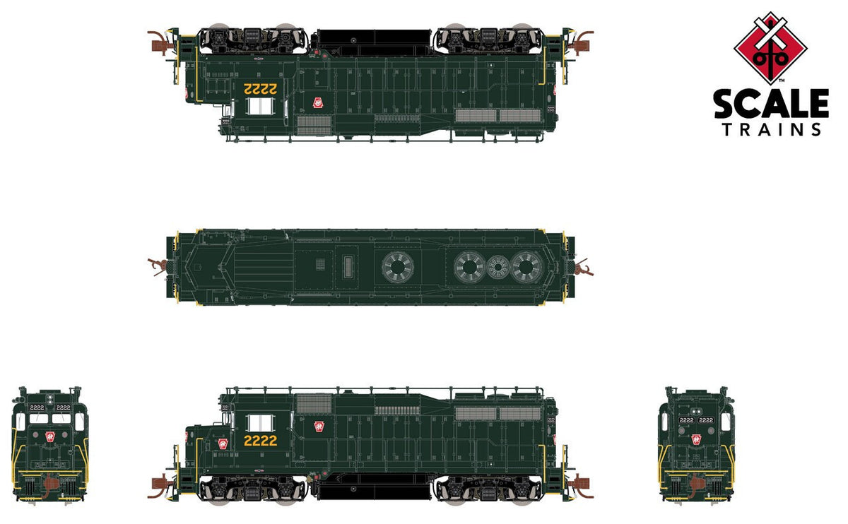 ScaleTrains Rivet Counter N SXT39977 DCC/ESU LokSound 5 Equipped EMD GP30 Locomotive Pennsylvania Railroad with Trainphone PRR #2237