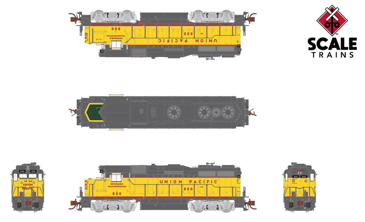 ScaleTrains Rivet Counter N SXT40000 DCC Ready EMD GP30 Locomotive Union Pacific "Dependable Transportation" UP #820