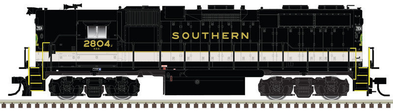 Atlas Master Silver Series N 40005619 DCC Ready EMD GP38 Locomotive w/DBs & High Short Hood Southern Railway 'Tuxedo' Scheme SOU #2820