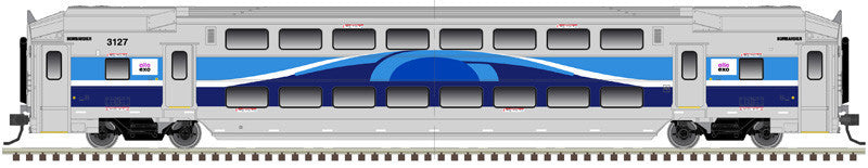 Atlas Master N 50006630 Multi-Level Commuter Coach Trailer Montreal EXO 'Patched' #3059