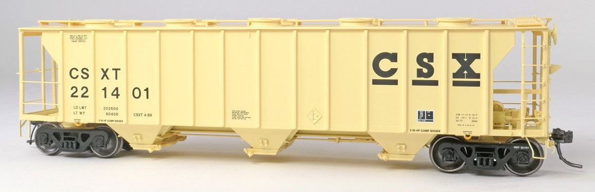 Tangent Scale Models HO 35161-10 Pullman-Standard 2929 Covered Hopper CSX 'Repaint 1989' CSXT #221604