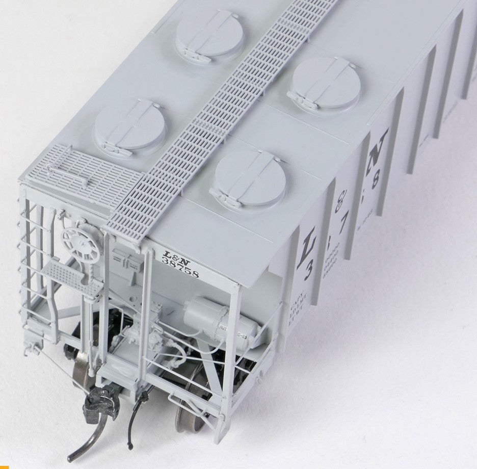 Tangent Scale Models HO 35162-04 Pullman-Standard 2929 Covered Hopper Louisville and Nashville 'Delivery Gray 10-1963' L&N #38760