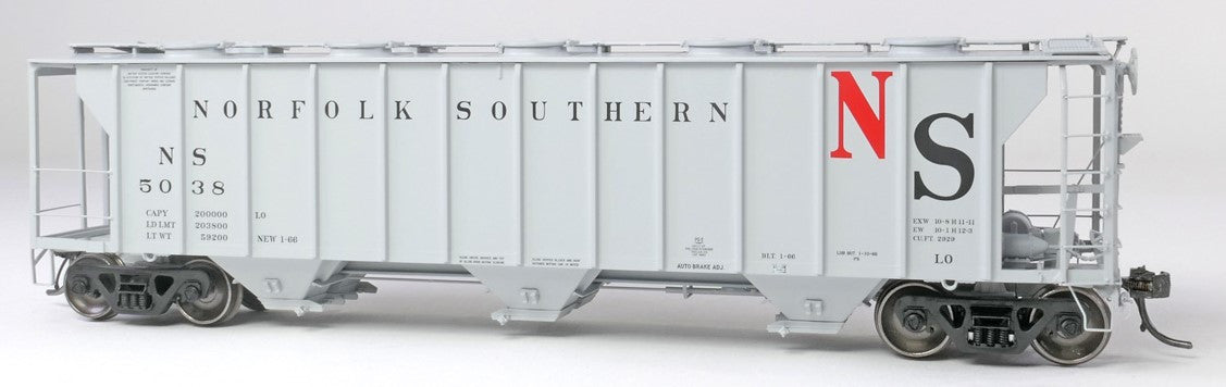 Tangent Scale Models HO 35163-08 Pullman-Standard 2929 Covered Hopper Norfolk Southern (Original NS) 'Delivery Gray 1-1966' NS #5093