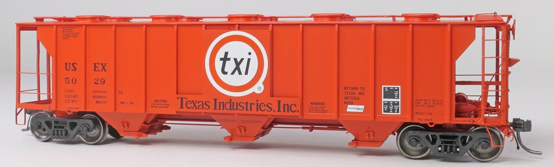 Tangent Scale Models HO 35164-03 Pullman-Standard 2929 Covered Hopper 'Texas Industries 1980' USEX #5019