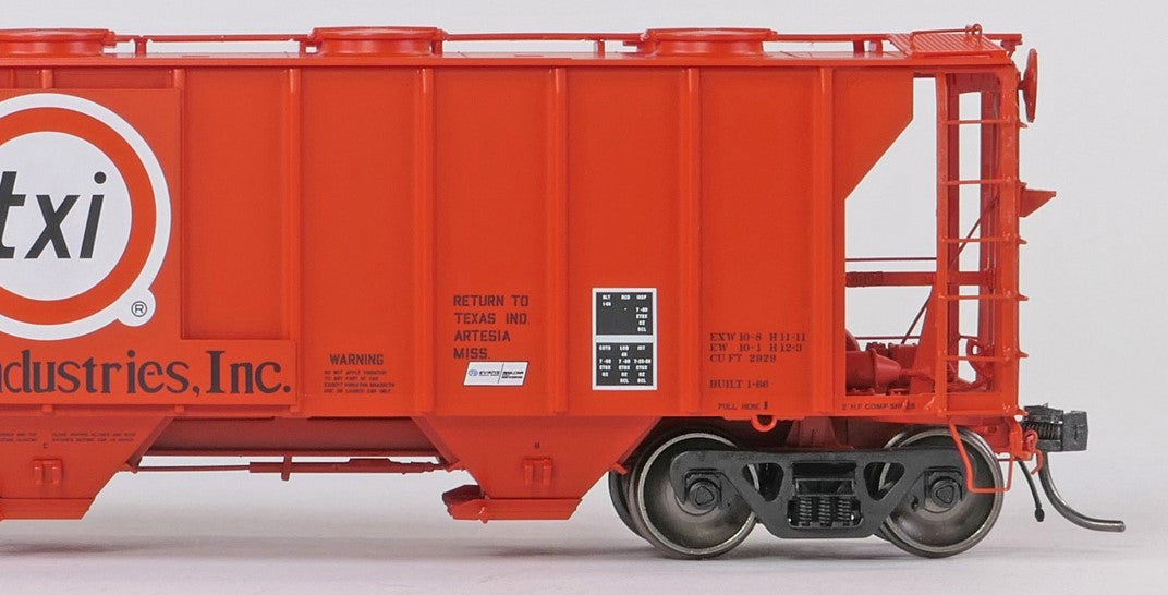 Tangent Scale Models HO 35164-04 Pullman-Standard 2929 Covered Hopper 'Texas Industries 1980' USEX #5023