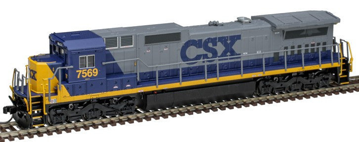 Atlas Master Gold Series N 40005678 DCC/ESU LokSound V5 Equipped GE Dash 8-40C Locomotive w/ Front D/L CSX #7586