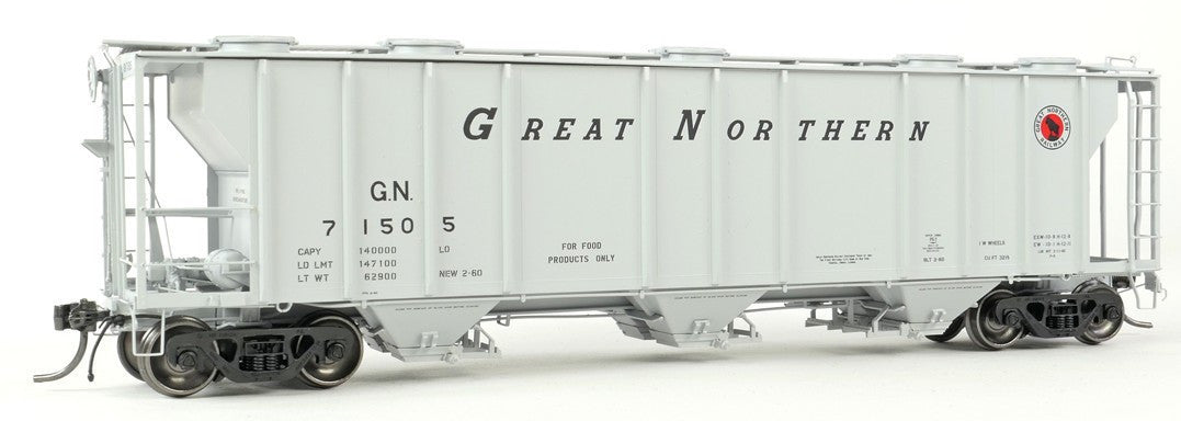 Tangent Scale Models HO 35011-07 PS-2 3215CuFt Covered Hopper Great Northern 'Delivery Gray 2-1960' GN #71536