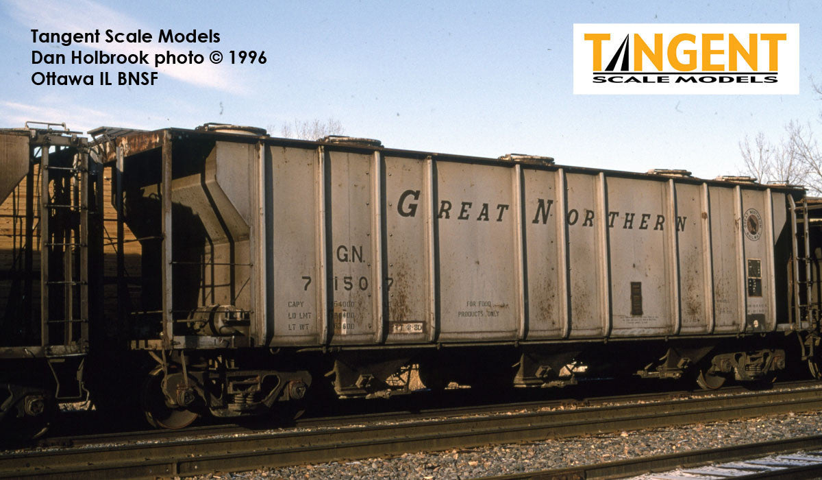 Tangent Scale Models HO 35011-07 PS-2 3215CuFt Covered Hopper Great Northern 'Delivery Gray 2-1960' GN #71536