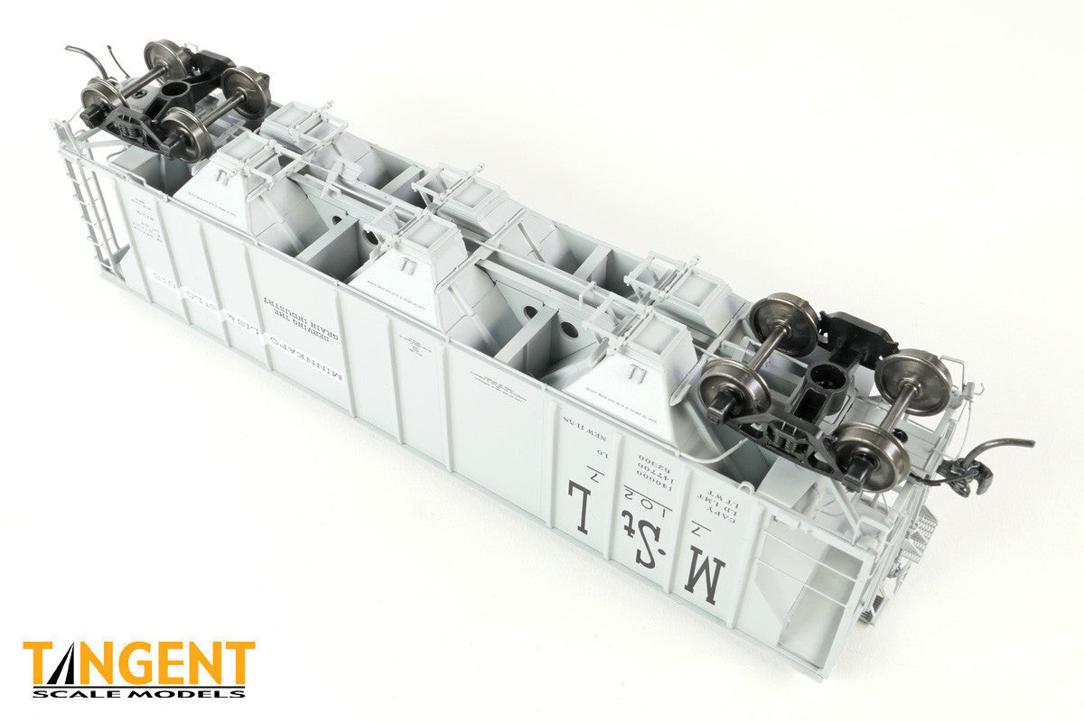 Tangent Scale Models HO 35012-12 PS-2 3215CuFt Covered Hopper Minneapolis and St. Louis 'Delivery Gray 11-1958' M&StL #71037