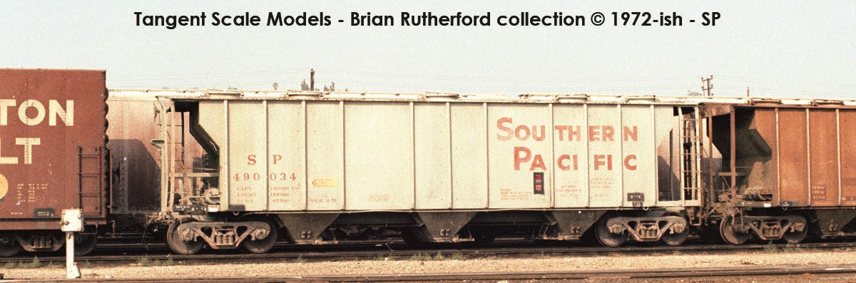 Tangent Scale Models HO 35015-04 PS-2 3215CuFt Covered Hopper Southern Pacific 'Delivery Gray H-100-1 9-1959' SP #490046