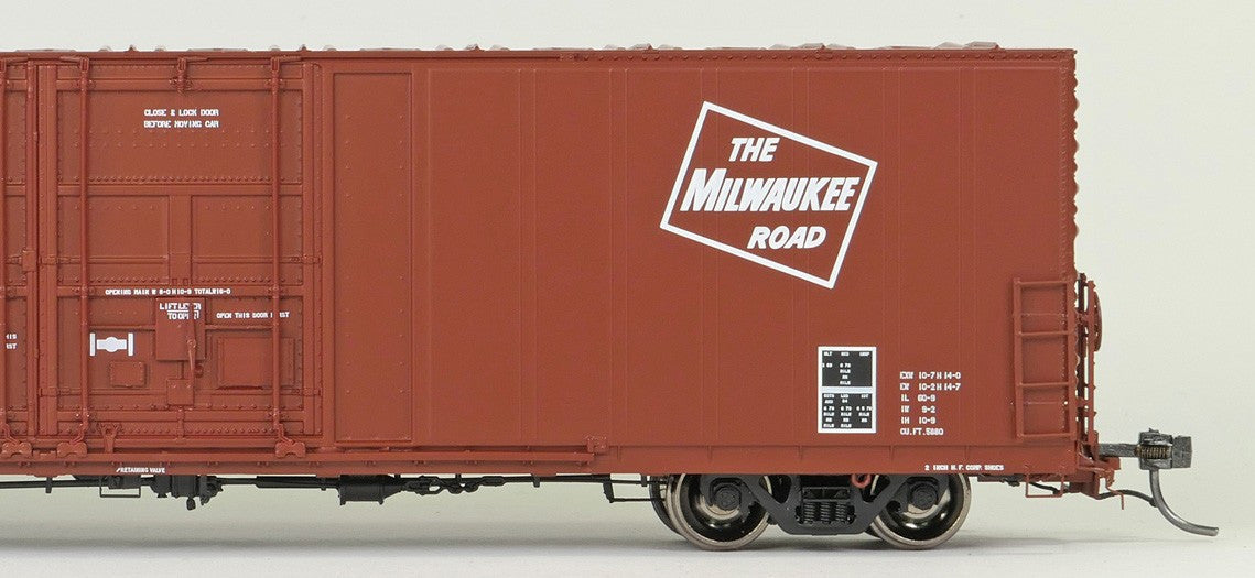 Tangent Scale Models HO 34016-06 Thrall 5,880CuFt 60′ Double Plug Door Box Car Milwaukee Road 'Repaint 6-1979' MILW #4159