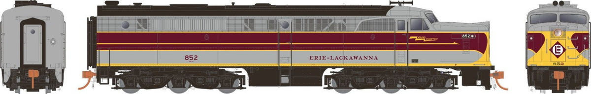 Rapido Trains Inc HO 23049 DCC Ready ALCo PA-1 Locomotive Erie Lackawanna 'Grey and Maroon' EL #855