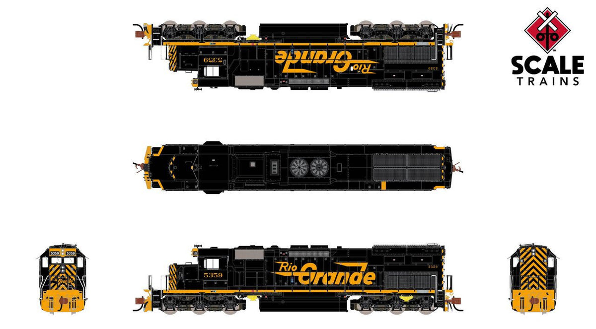 ScaleTrains Rivet Counter N SXT41039 DCC Ready EMD SD40T-2 Rio Grande Late Positive Traction Control D&RGW #5362