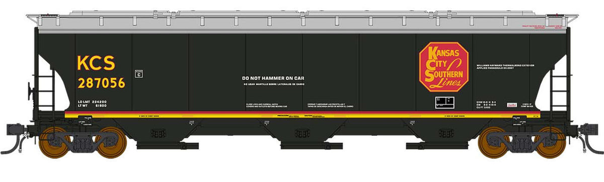 Intermountain HO 472137-04 Trinity 5161 Cubic Foot Covered Hopper Kansas City Southern KCS #286829