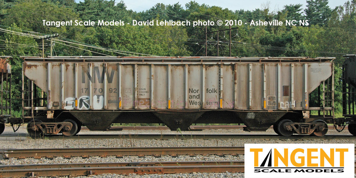 Tangent Scale Models HO 36220-06 NW Roanoke Shops 4750CuFt Covered Hopper Norfolk Western 'Delivery HC-71 1973' NW #177138