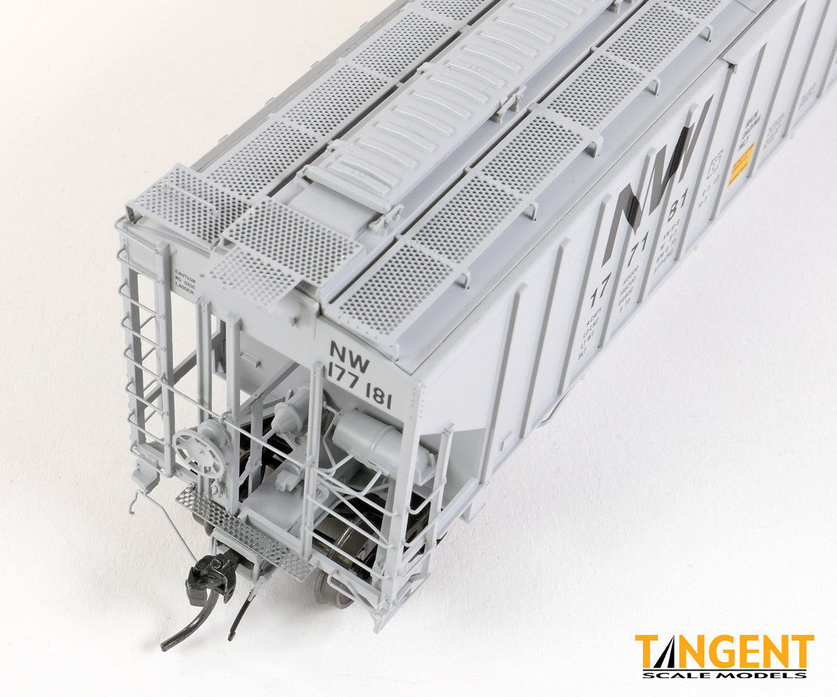 Tangent Scale Models HO 36220-11 NW Roanoke Shops 4750CuFt Covered Hopper Norfolk Western 'Delivery HC-71 1973' NW #177181