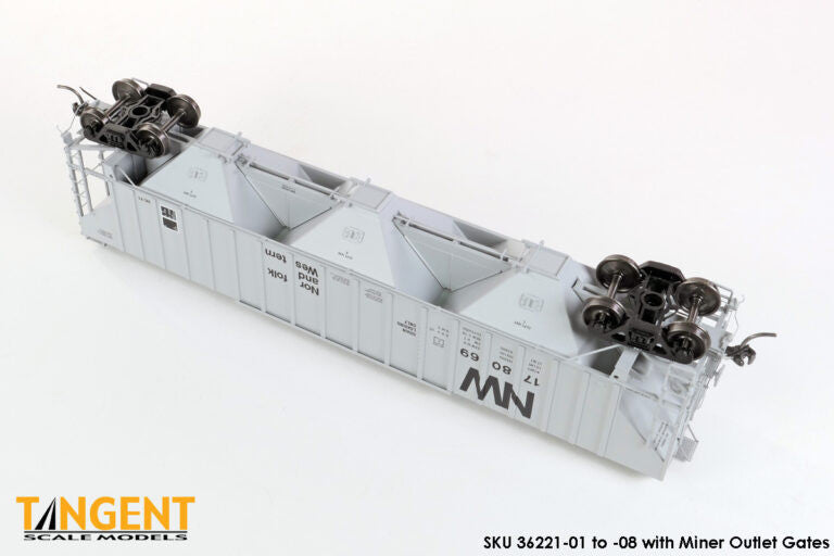 Tangent Scale Models HO 36221-04 NW Roanoke Shops 4750CuFt Covered Hopper Norfolk Western 'Delivery HC-71 1979' NW #178043