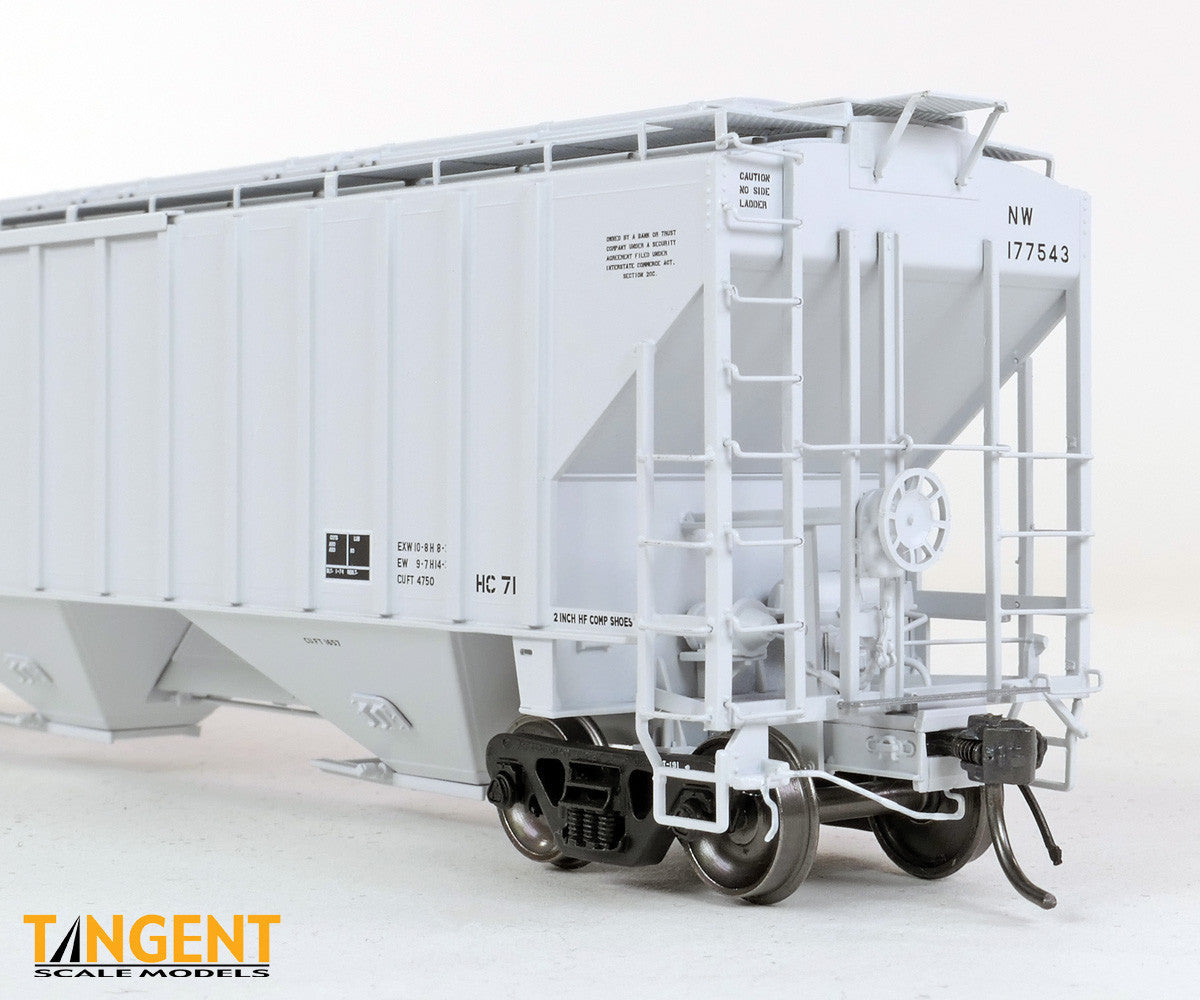 Tangent Scale Models HO 36223-12 NW Roanoke Shops 4750CuFt Covered Hopper Norfolk Southern 'N&W HC-71 1989+' NW #177679