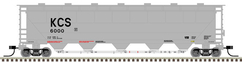 Atlas Master N 50005682 Trinity PD5000 Covered Hopper Kansas City Southern KCS #6016