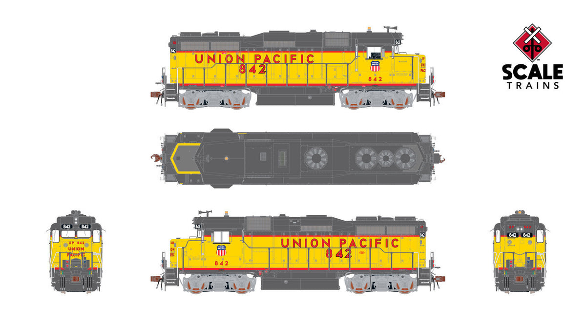 ScaleTrains Rivet Counter HO SXT40981 DCC/ESU Loksound 5 Equipped EMD GP30 Phase Ib2 Locomotive Union Pacific UP #826