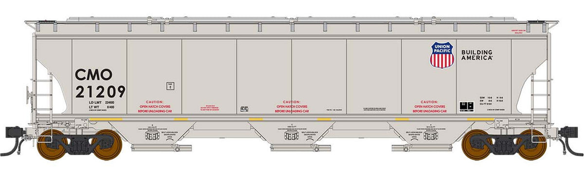 Intermountain HO 472135-06 Trinity 5161 Cubic Foot Covered Hopper Union Pacific CMO #21233