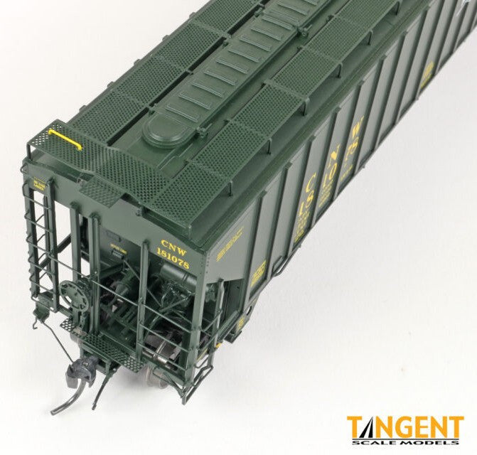 Tangent Scale Models HO 36360-17 PS4750 Covered Hopper Chicago and North Western Delivery Green 3-1981 CNW #181378