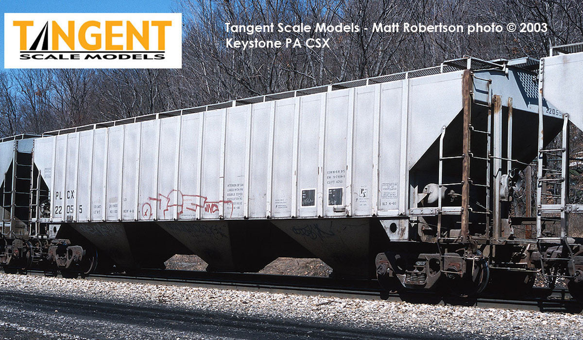 Tangent Scale Models HO 36365-03 PS4750 Covered Hopper Pullman Leasing Co Gray Lease 4-1980 PLCX #22032