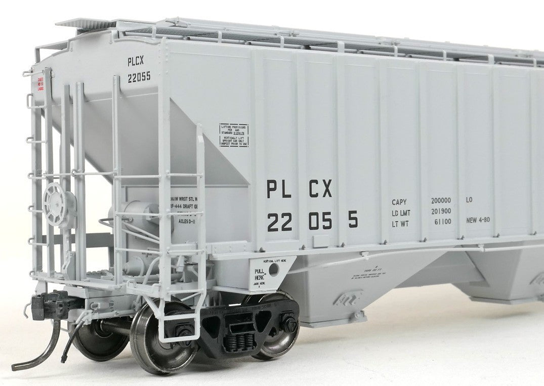 Tangent Scale Models HO 36365-05 PS4750 Covered Hopper Pullman Leasing Co Gray Lease 4-1980 PLCX #22053