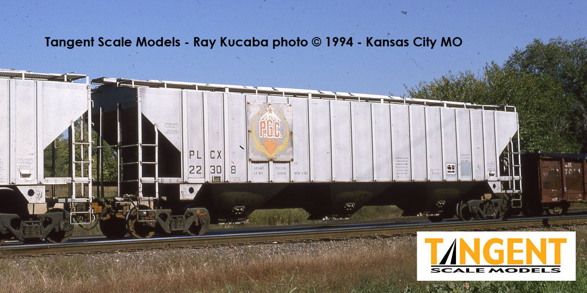Tangent Scale Models HO 36366-06 PS4750 Covered Hopper Pullman Leasing Co Producer’s Grain 1980 PLCX #22308