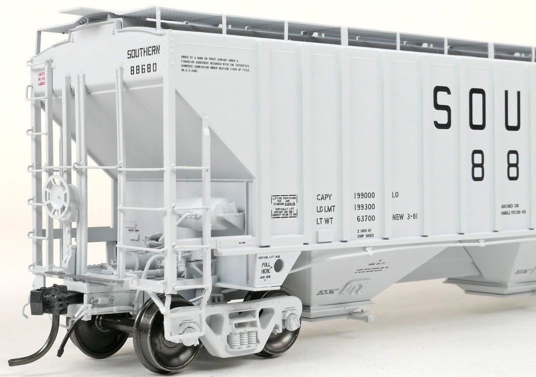 Tangent Scale Models HO 36369-06 PS4750 Covered Hopper Southern Delivery Gray 1981 SOU #88680