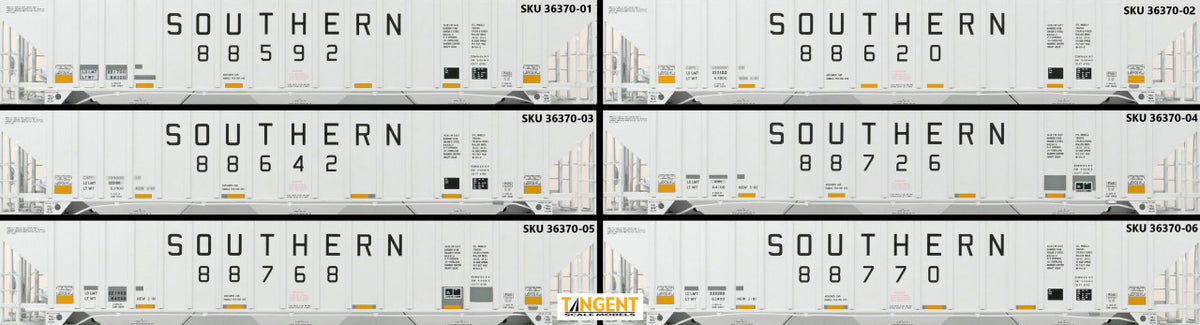 Tangent Scale Models HO 36370-04 PS4750 Covered Hopper Southern Delivery 1981 with Conspicuity 2005+ SOU #88726