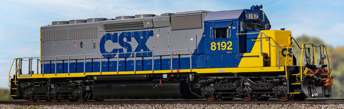 ScaleTrains Rivet Counter HO SXT40774 DCC Ready EMD SD40-2 Locomotive CSX YN2 Ditch Lights CSX #8199